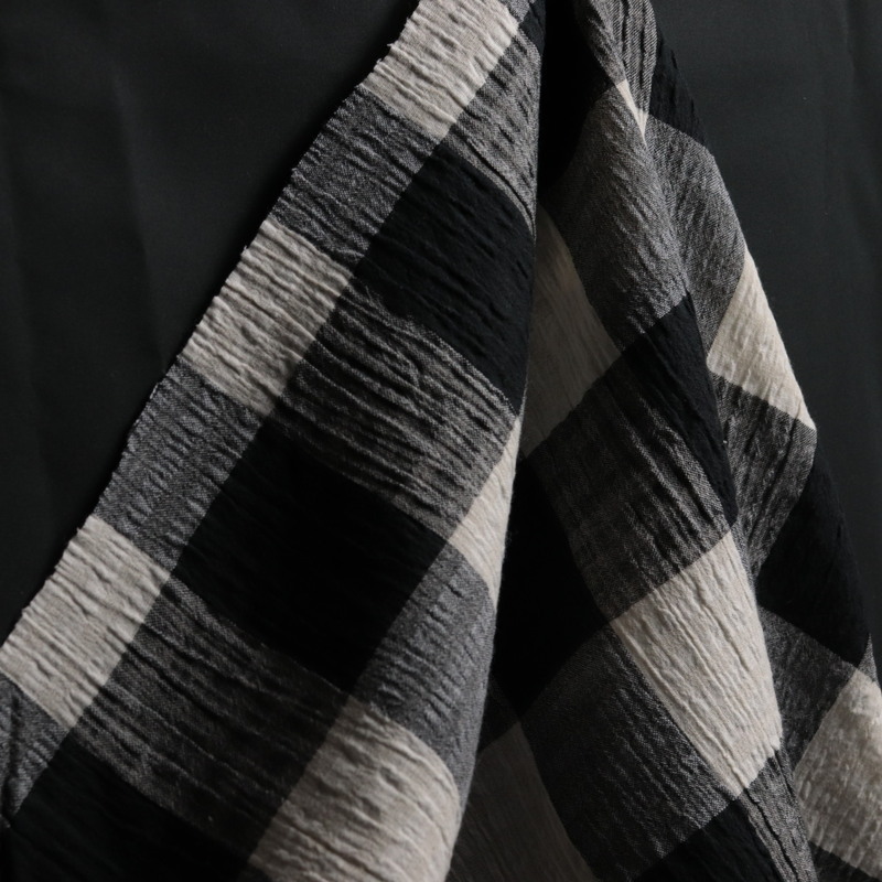 ブロックチェック楊柳