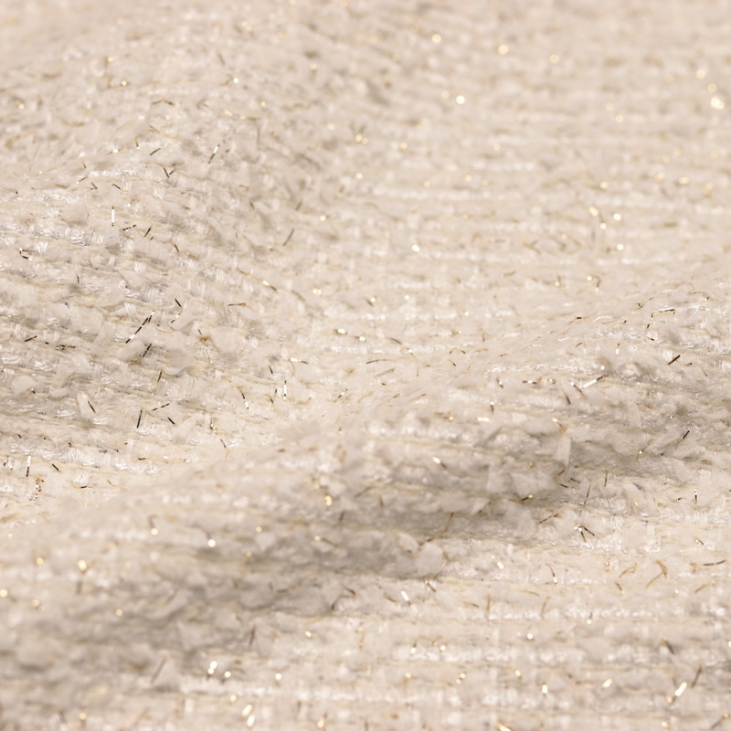 White Luxury Wool Tweed